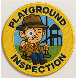 Twin Cities Playsafe detective mascot badge